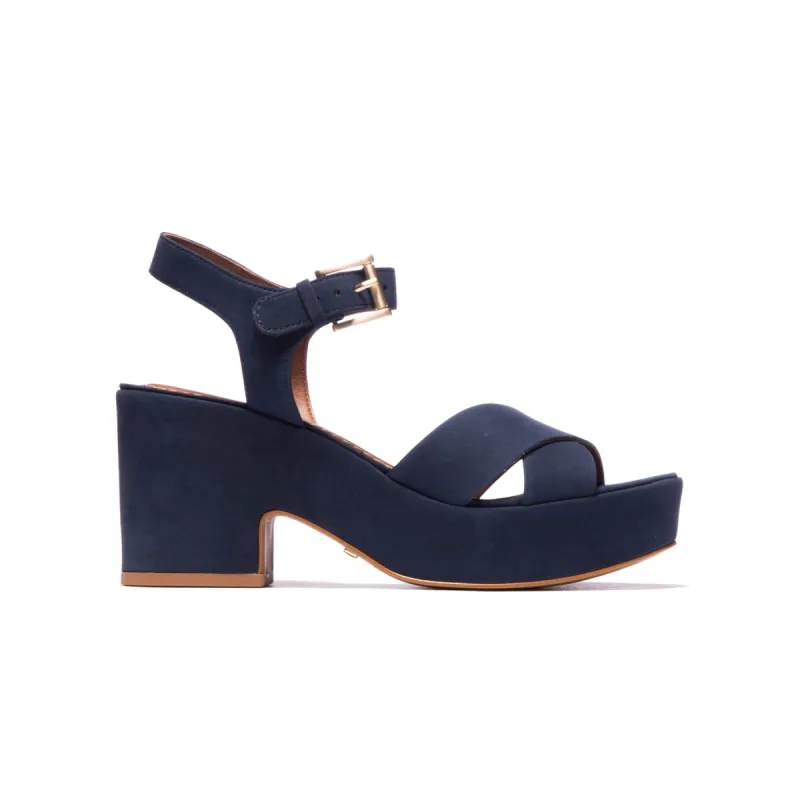 Katya Navy Nubuck sold by L'Intervalle