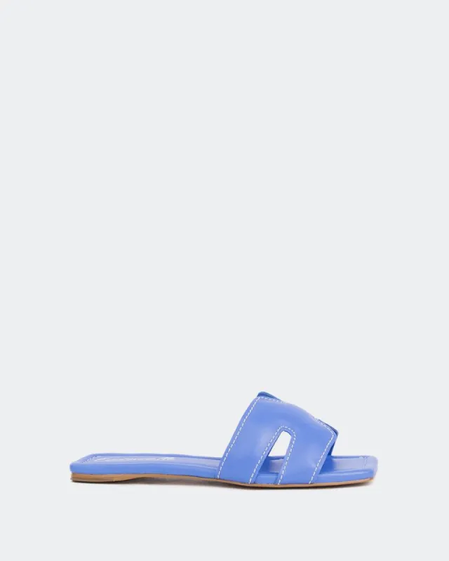 Placida Blue Leather sold by L'Intervalle