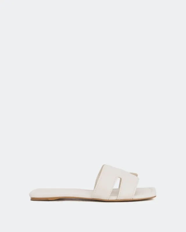 Placida Off White Leather sold by L'Intervalle