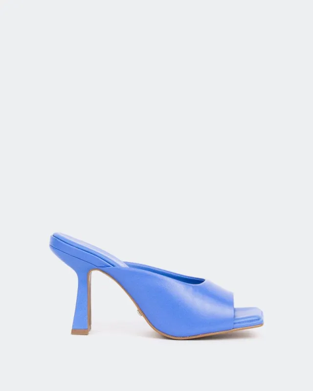 Noella, Blue Leather/Cuir Bleu sold by L'Intervalle