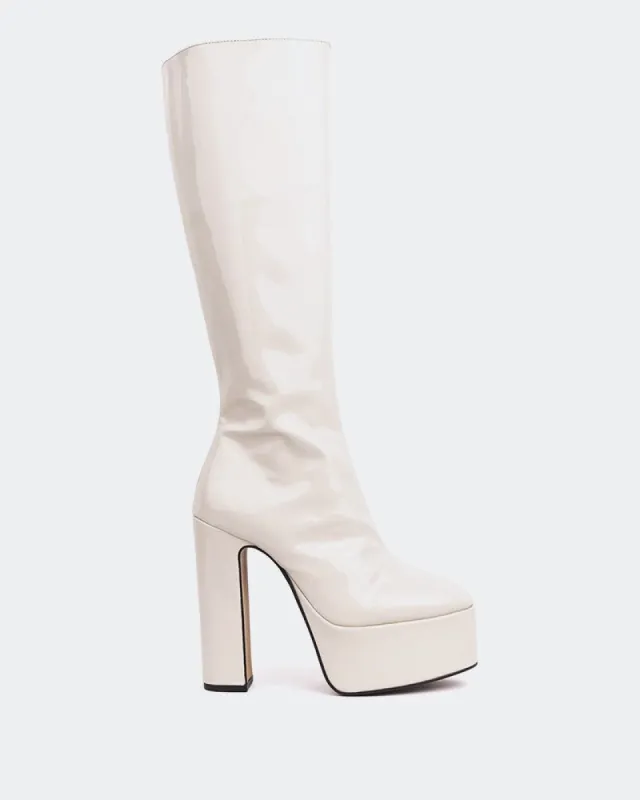 Solana Off White Patent sold by L'Intervalle