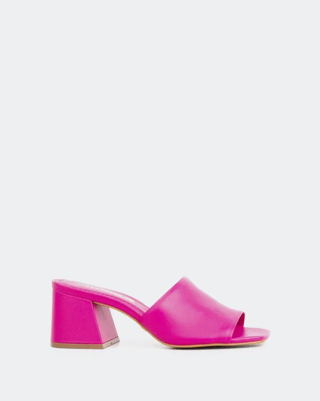 Clarabelle, Fucshia Leather/Cuir Fucshia sold by L'Intervalle