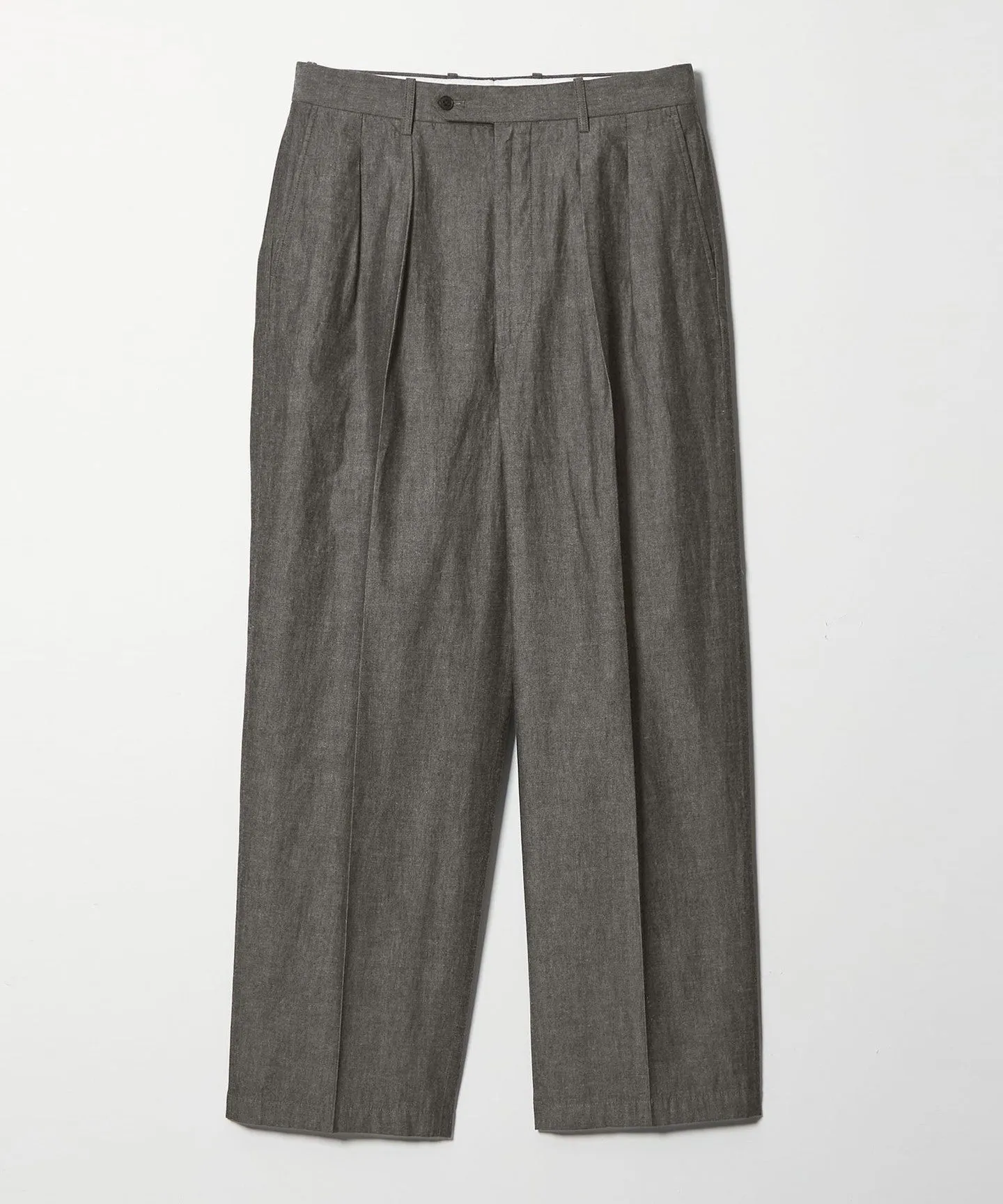 <Steven Alan> デニムシャンブレー イン ツープリーツ ドレス トラウザーズ sold by United Arrows product image thumbnail 2
