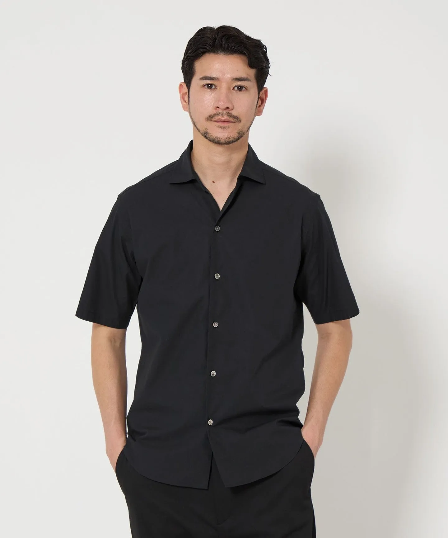 【WEB限定 WARDROBE SMART】コットン ワイドカラー スキッパーシャツ sold by United Arrows product image thumbnail 5