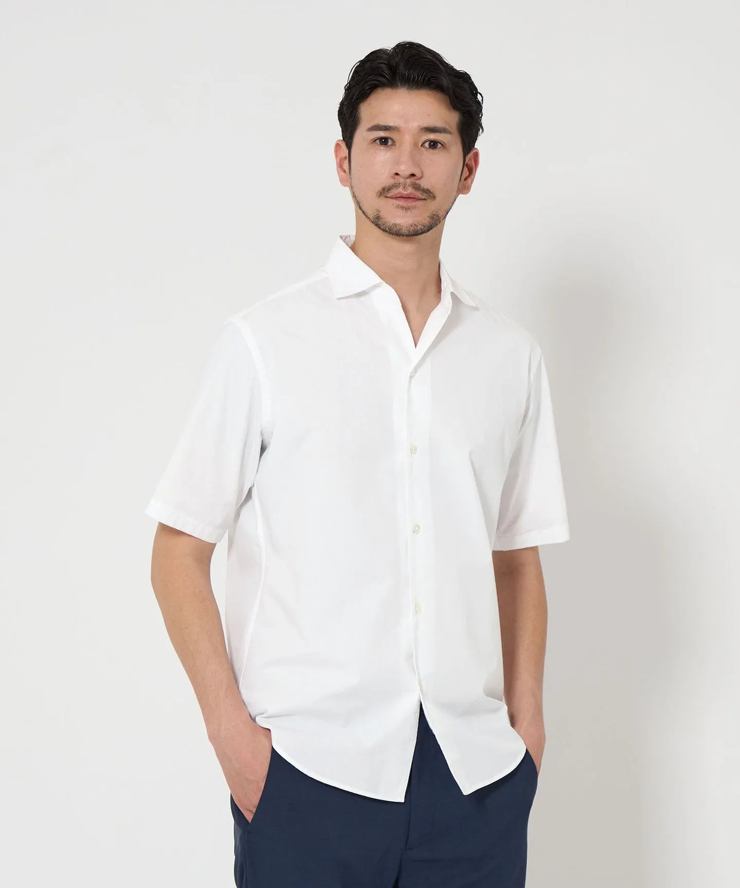 【WEB限定 WARDROBE SMART】コットン ワイドカラー スキッパーシャツ sold by United Arrows product image thumbnail 2