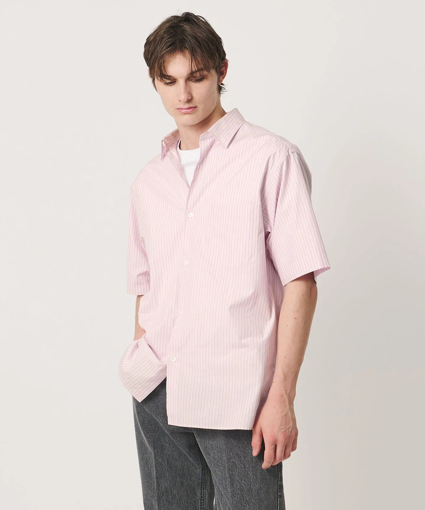 シルキーポプリン ワンピースレギュラーカラー ショートスリーブ シャツ sold by United Arrows product image thumbnail 2
