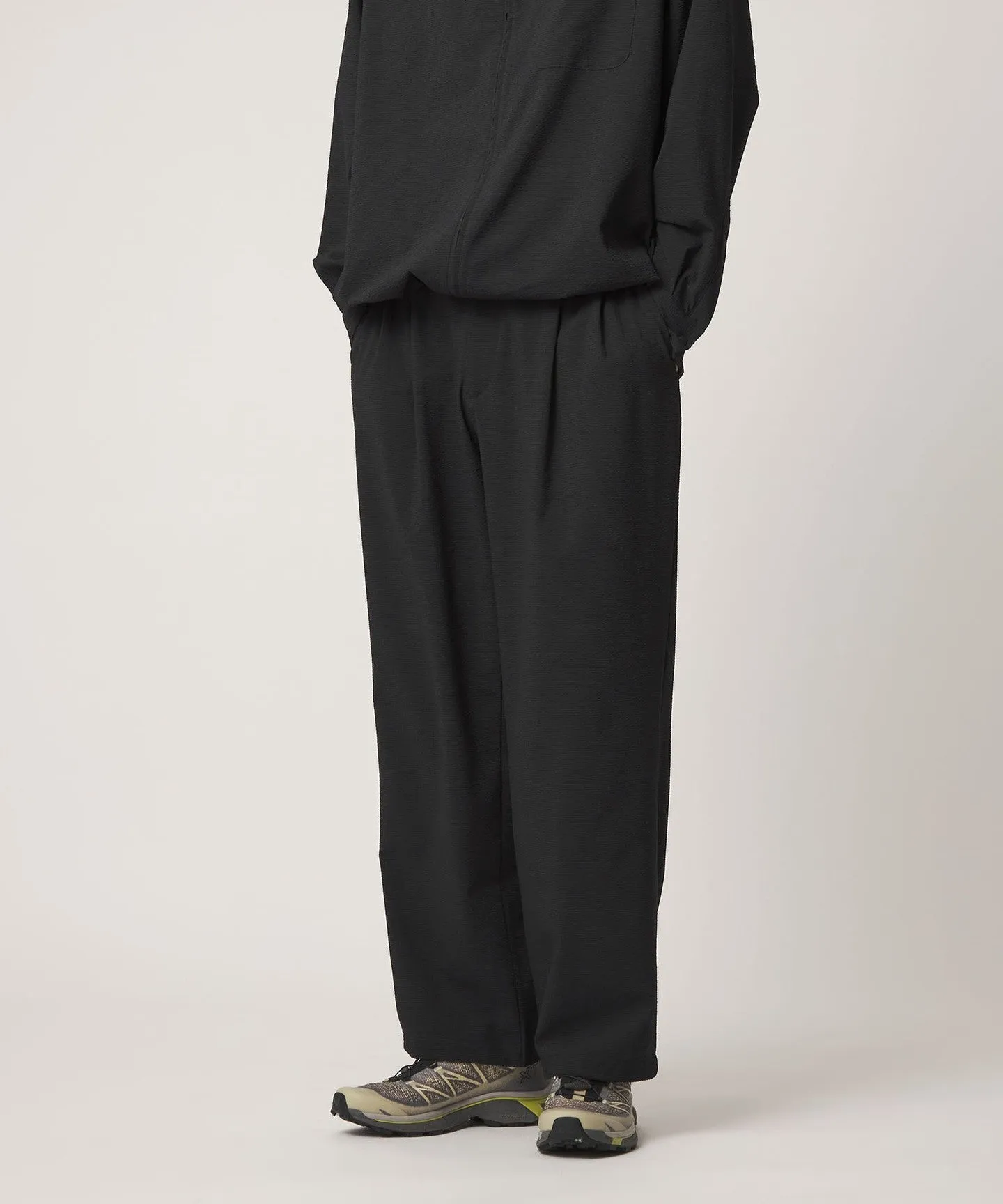 DotAir ドットエア サッカー ヘムコード 2プリーツ パンツ 吸水速乾 sold by United Arrows product image thumbnail 5