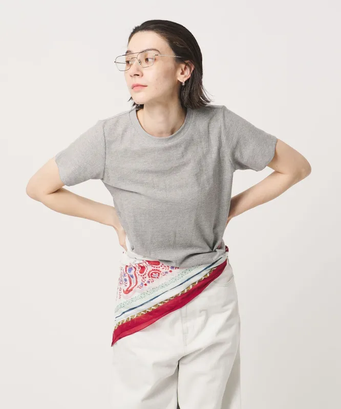 コットンポリエステル ラメ ショートスリーブ カットソー made by United Arrows
