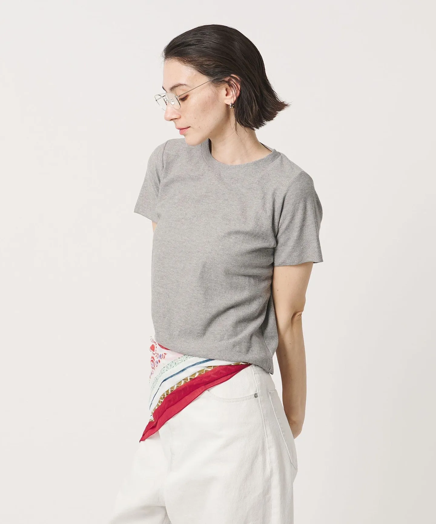 コットンポリエステル ラメ ショートスリーブ カットソー sold by United Arrows product image thumbnail 5