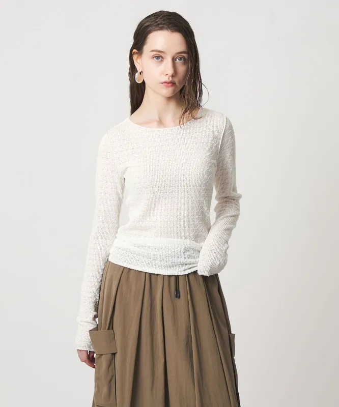 [ASTRAET]レース クルーネックカットソー made by United Arrows