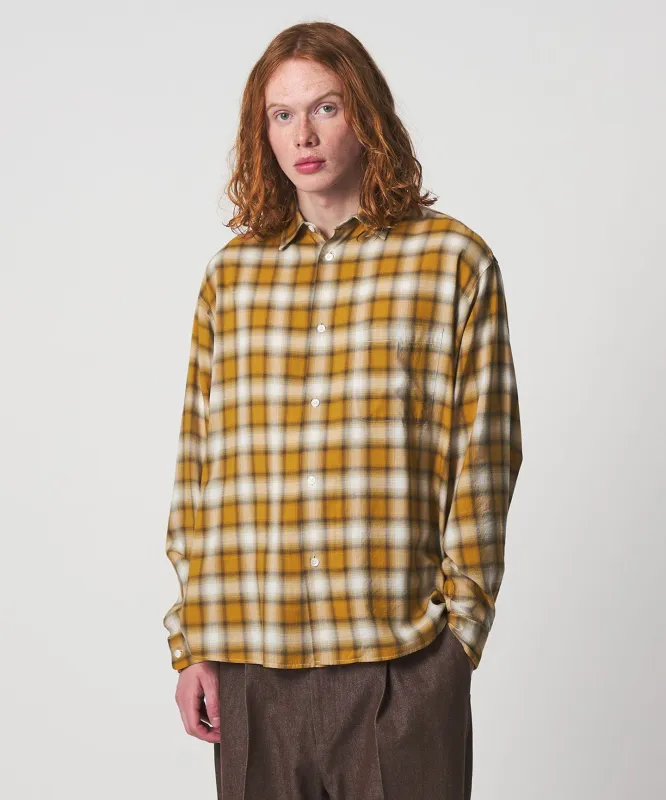 [UNITED ARROWS & SONS] OMBRE CHECK REG SHIRT/シャツ made by United Arrows