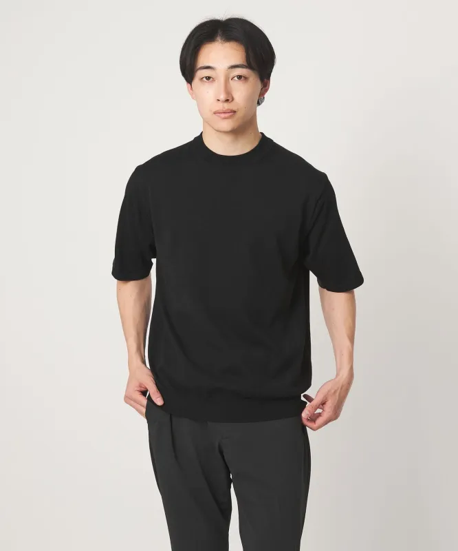 MTB コットン ハイゲージ モックネック ニット Tシャツ made by United Arrows