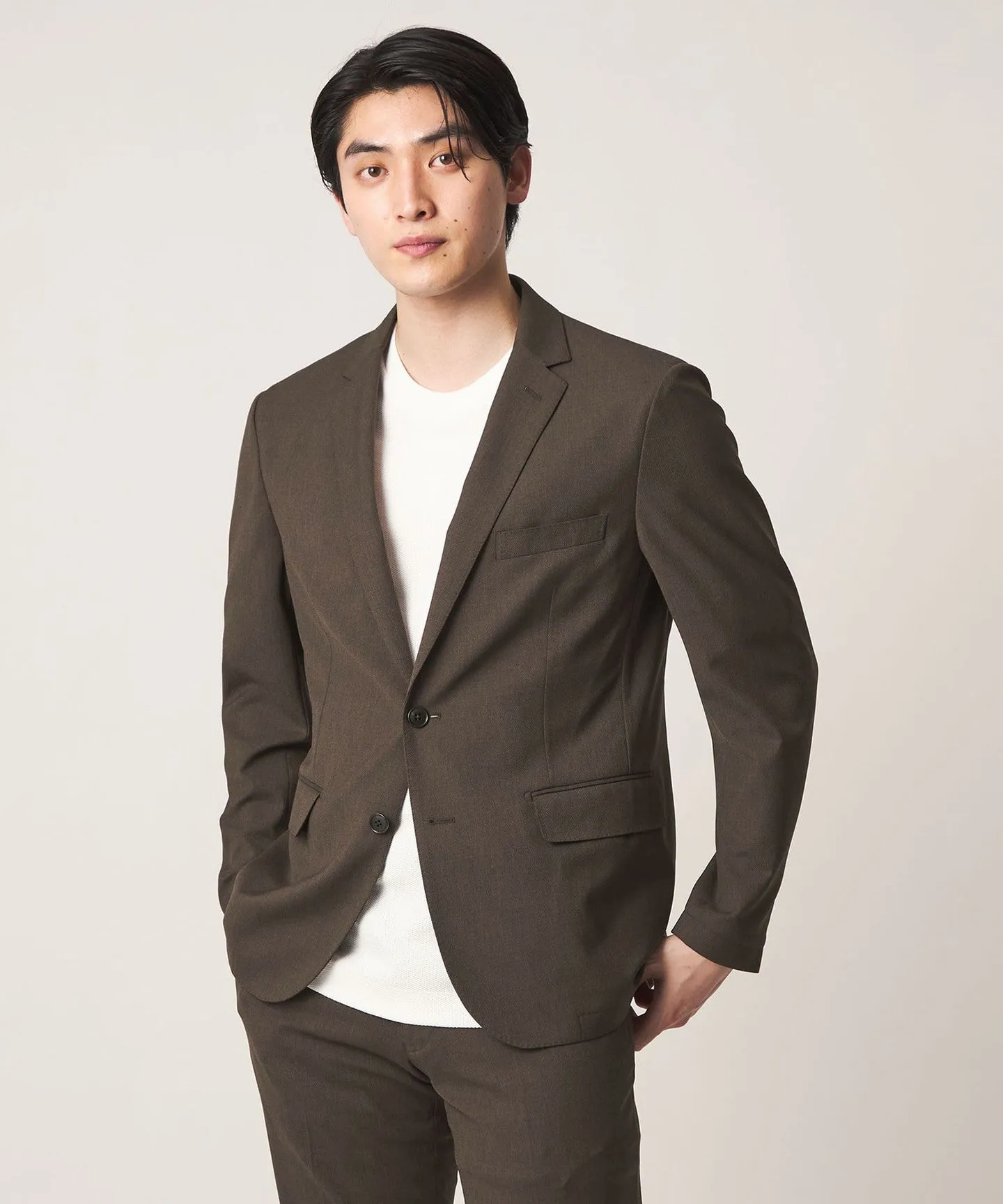ハイツイスト バーズアイ ドビー 2ボタンジャケット-セットアップ対応・ウォッシャブル-<A DAY IN THE LIFE> sold by United Arrows