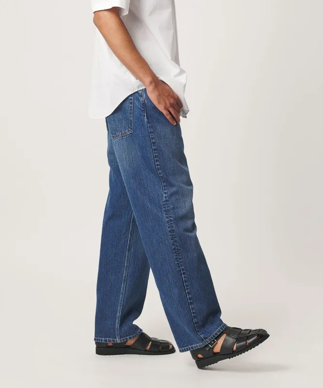 フェード リラックス デニム 5ポケット NO.8 made by United Arrows