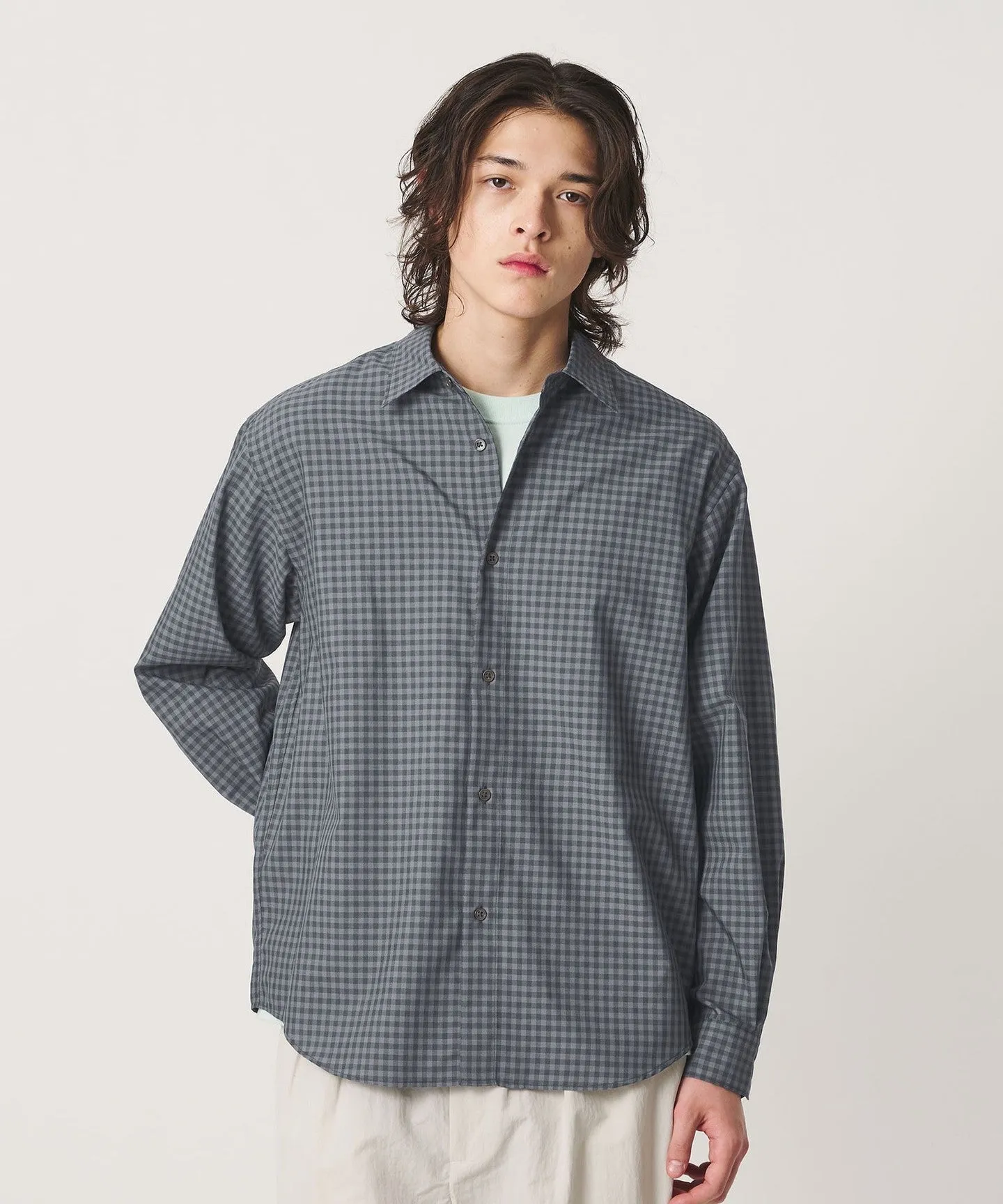 ギンガム チェック レギュラー シャツ GRANDE TAPERD型 sold by United Arrows product image thumbnail 3