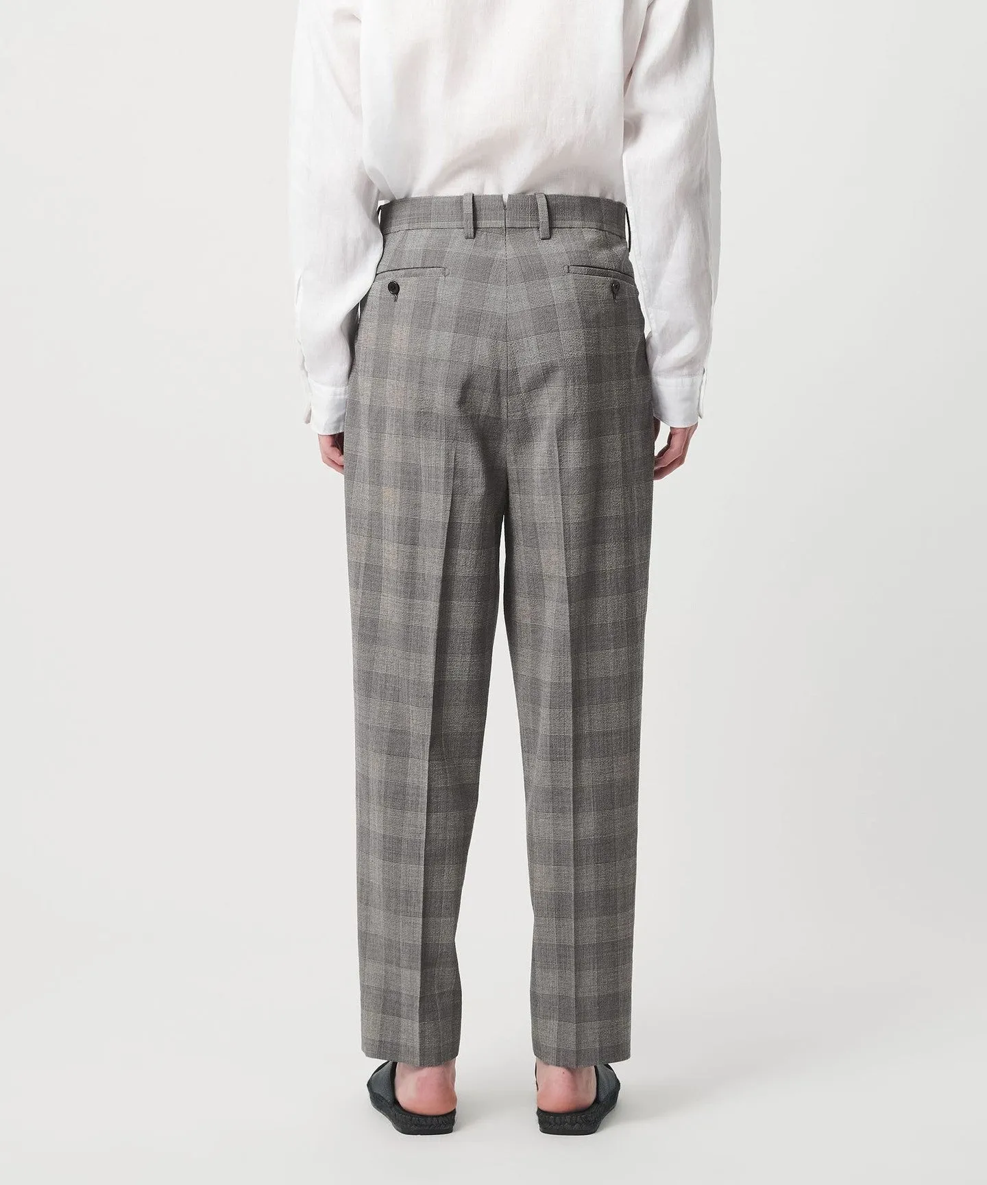 <SOVEREIGN> グレンチェック 1プリーツ スラックス RELAX MODEL sold by United Arrows product image thumbnail 5
