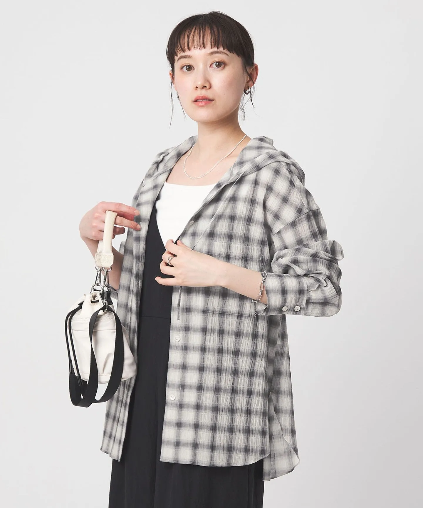 【WEB限定】<at ease>フード チェック シャツ sold by United Arrows product image thumbnail 4