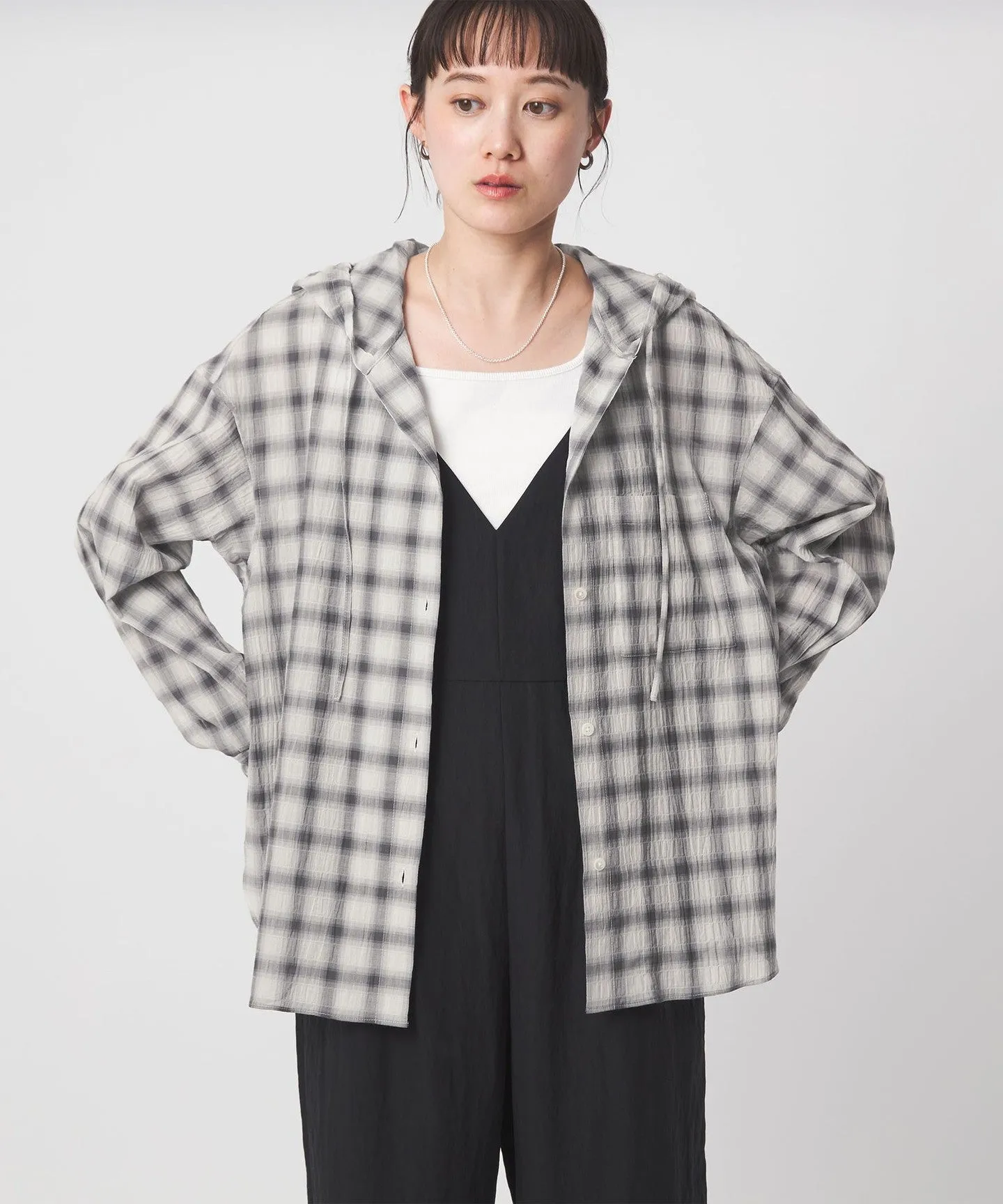 【WEB限定】<at ease>フード チェック シャツ sold by United Arrows product image thumbnail 5