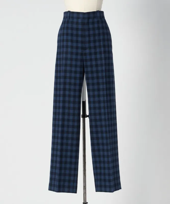 WINTER チェックストレートパンツ made by United Arrows