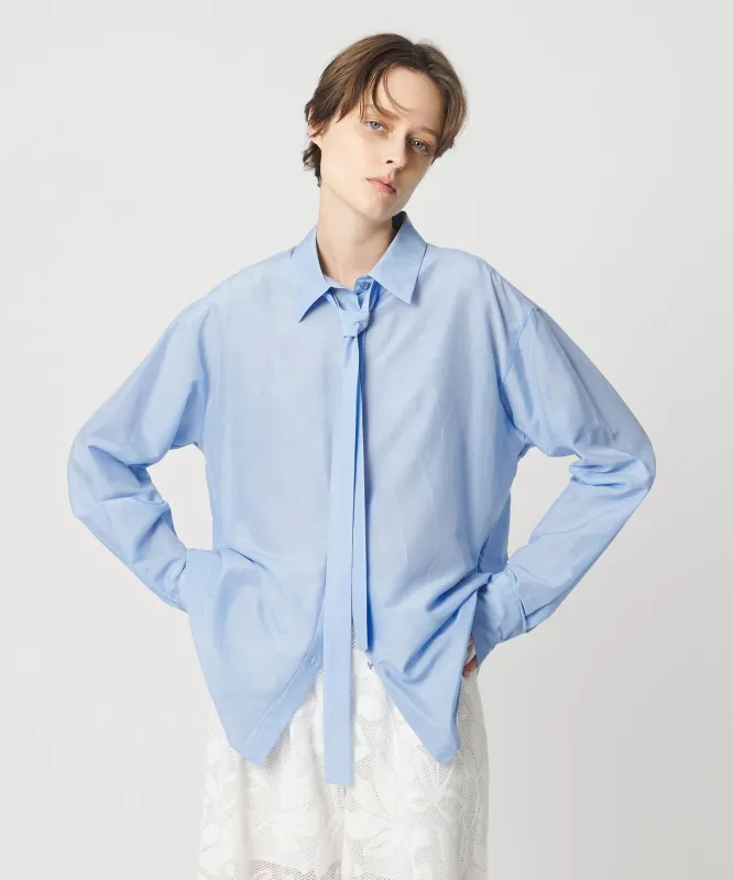 [AEWEN MATOPH]コットンシルク ボウタイシャツ ‐ ウォッシャブル ‐ made by United Arrows