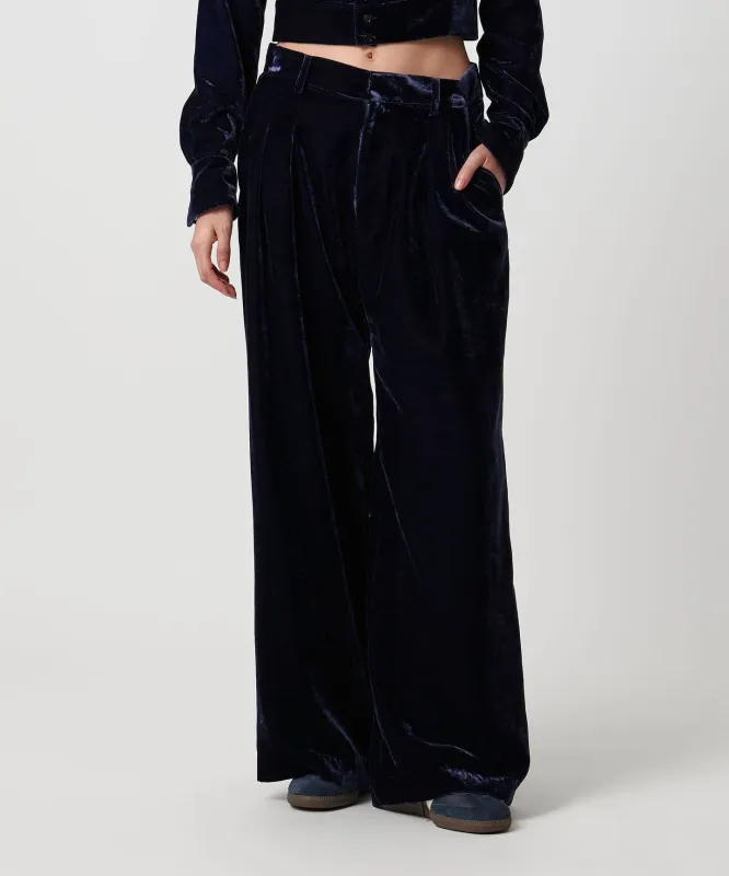 [H]ベルベット タック ワイドパンツ made by United Arrows