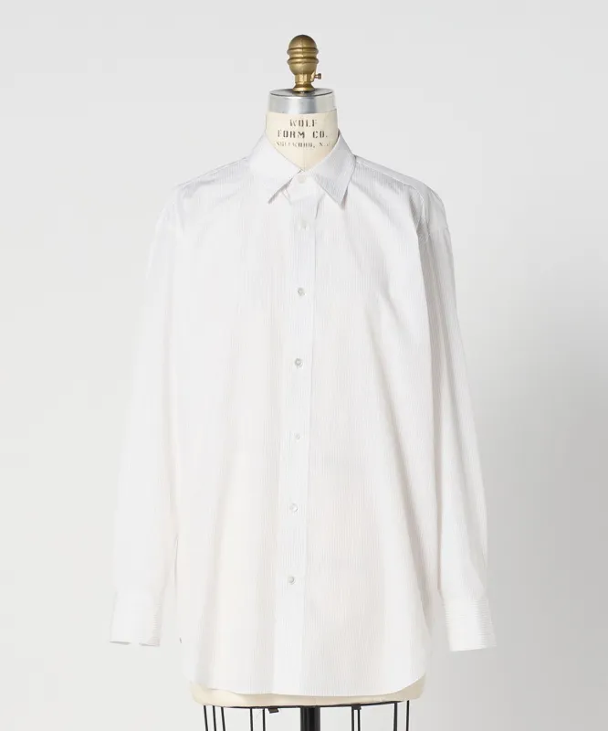 FALL コットンストライプレギュラーカラーシャツ made by United Arrows