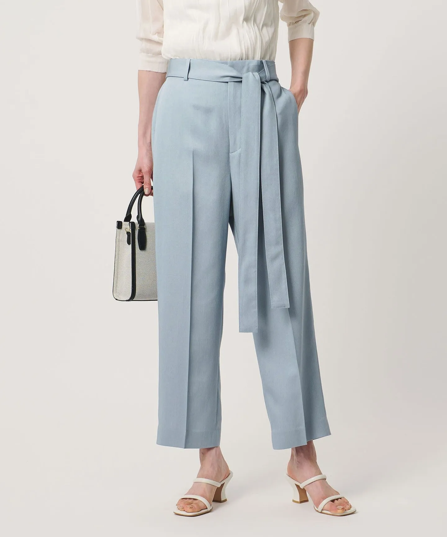 スラブ リボン テーパードパンツ sold by United Arrows
