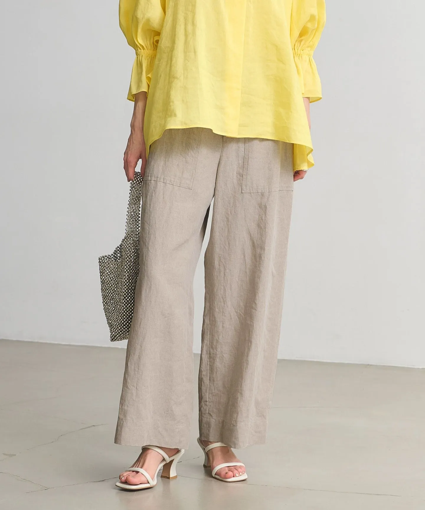 リネン パッチポケット イージーパンツ ‐ウォッシャブル‐ sold by United Arrows product image thumbnail 4