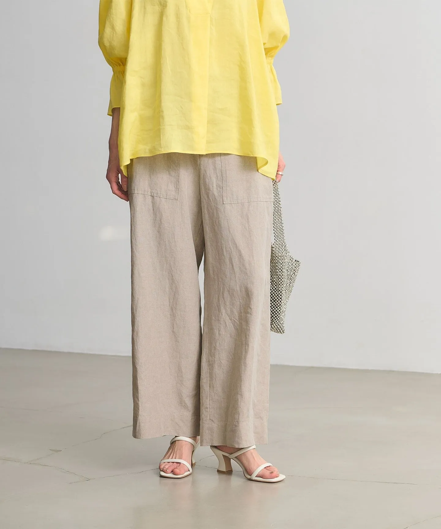 リネン パッチポケット イージーパンツ ‐ウォッシャブル‐ sold by United Arrows product image thumbnail 3