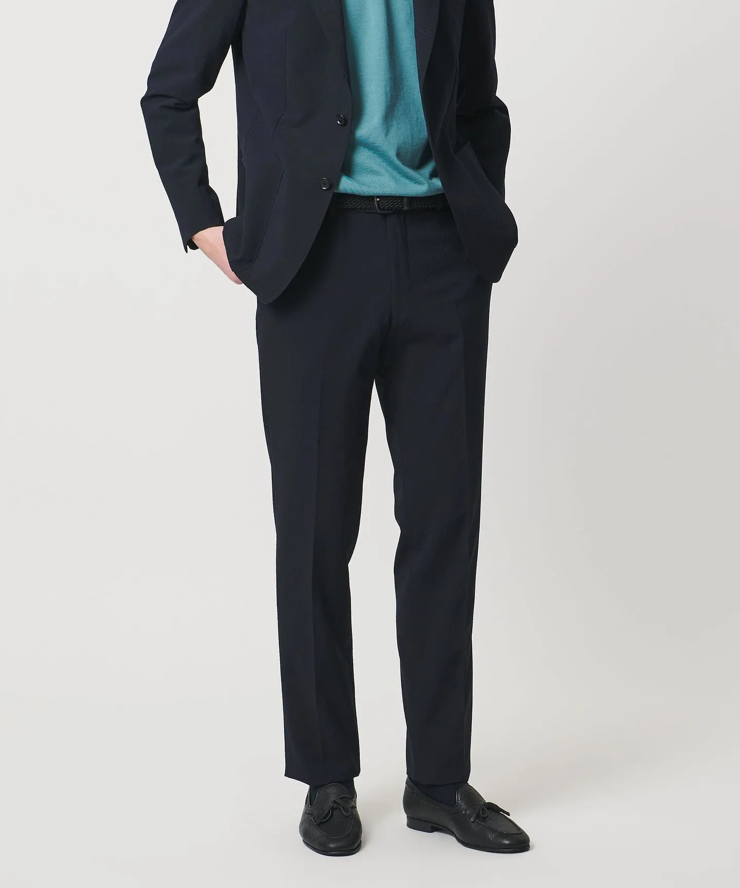 シアサッカー ノープリーツ スラックス COMFORT EASY‐MODEL ストレッチ sold by United Arrows product image thumbnail 5