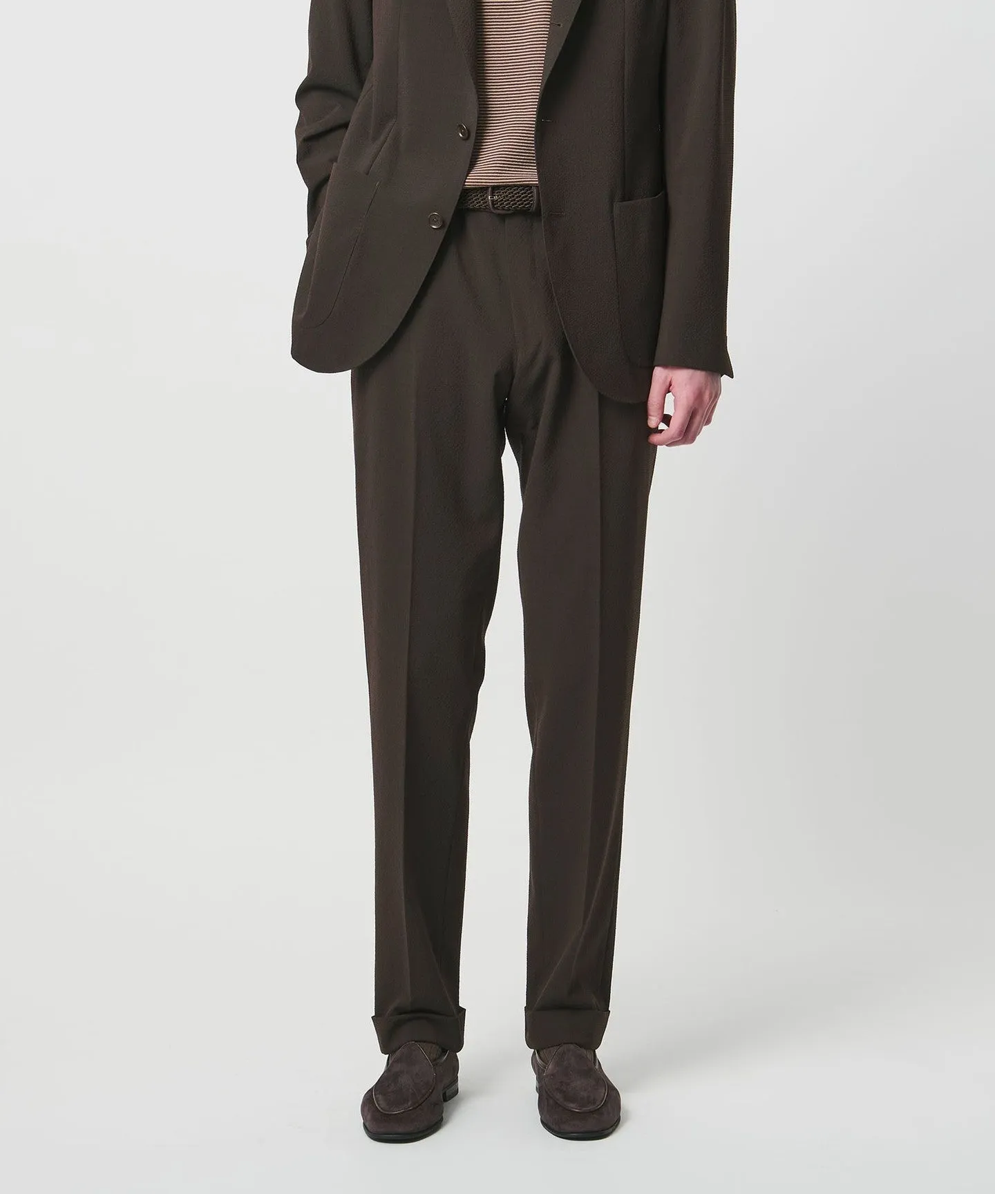 シアサッカー ノープリーツ スラックス COMFORT EASY‐MODEL ストレッチ sold by United Arrows product image thumbnail 3