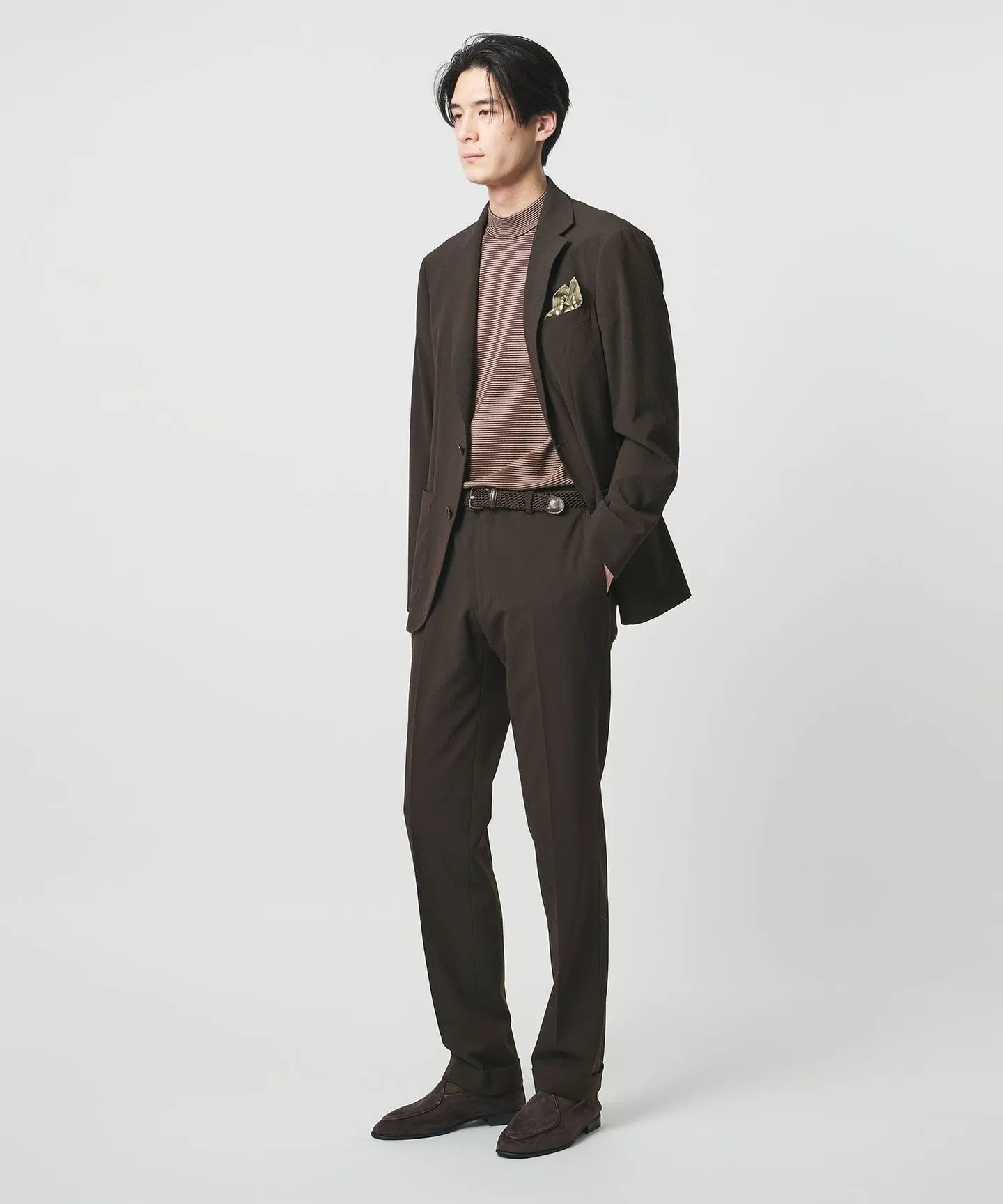 シアサッカー ノープリーツ スラックス COMFORT EASY‐MODEL ストレッチ sold by United Arrows product image thumbnail 4