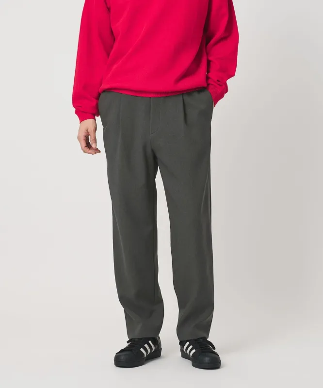 メランジ ダブルクロス 1プリーツ アジャスト パンツ NO.7 made by United Arrows