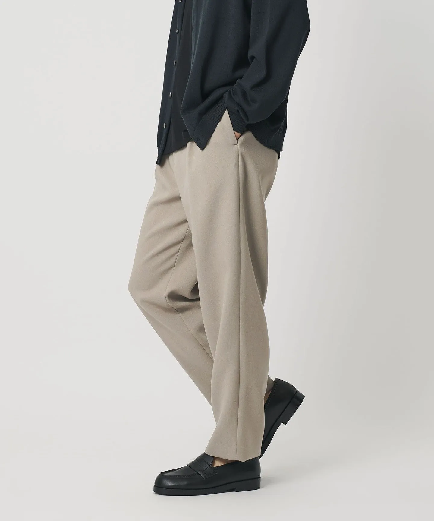 メランジ ダブルクロス 1プリーツ アジャスト パンツ NO.7 sold by United Arrows product image thumbnail 3