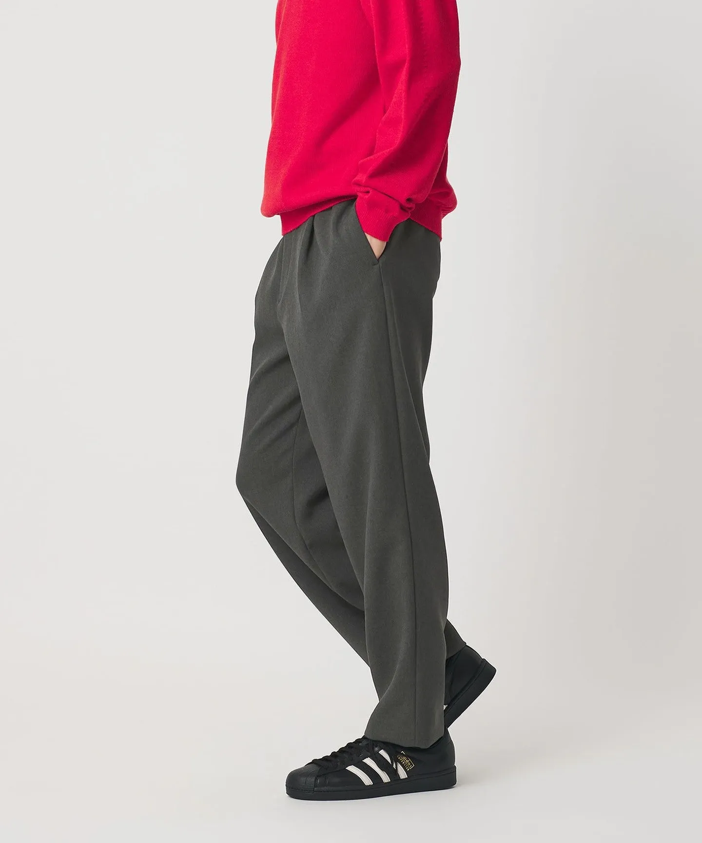メランジ ダブルクロス 1プリーツ アジャスト パンツ NO.7 sold by United Arrows product image thumbnail 4