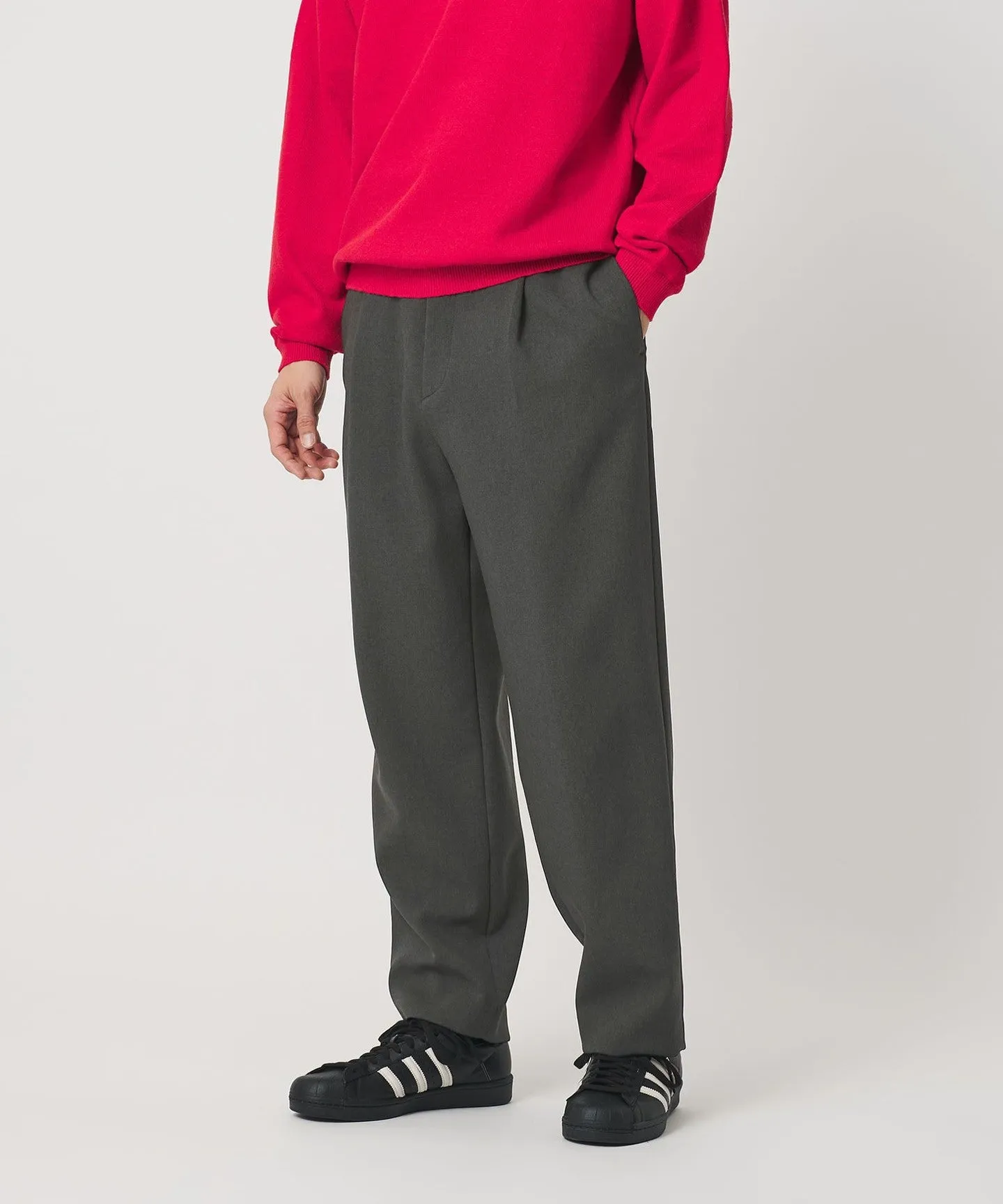 メランジ ダブルクロス 1プリーツ アジャスト パンツ NO.7 sold by United Arrows product image thumbnail 5
