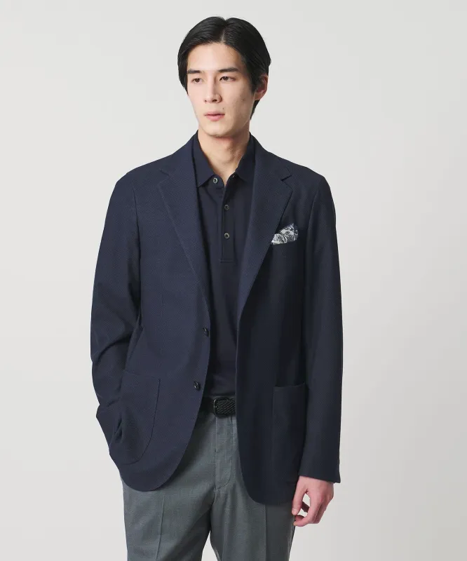 ソフト ハニカムメッシュ シングル 2ボタン テーラードジャケット COMFORT EASY‐MODEL made by United Arrows