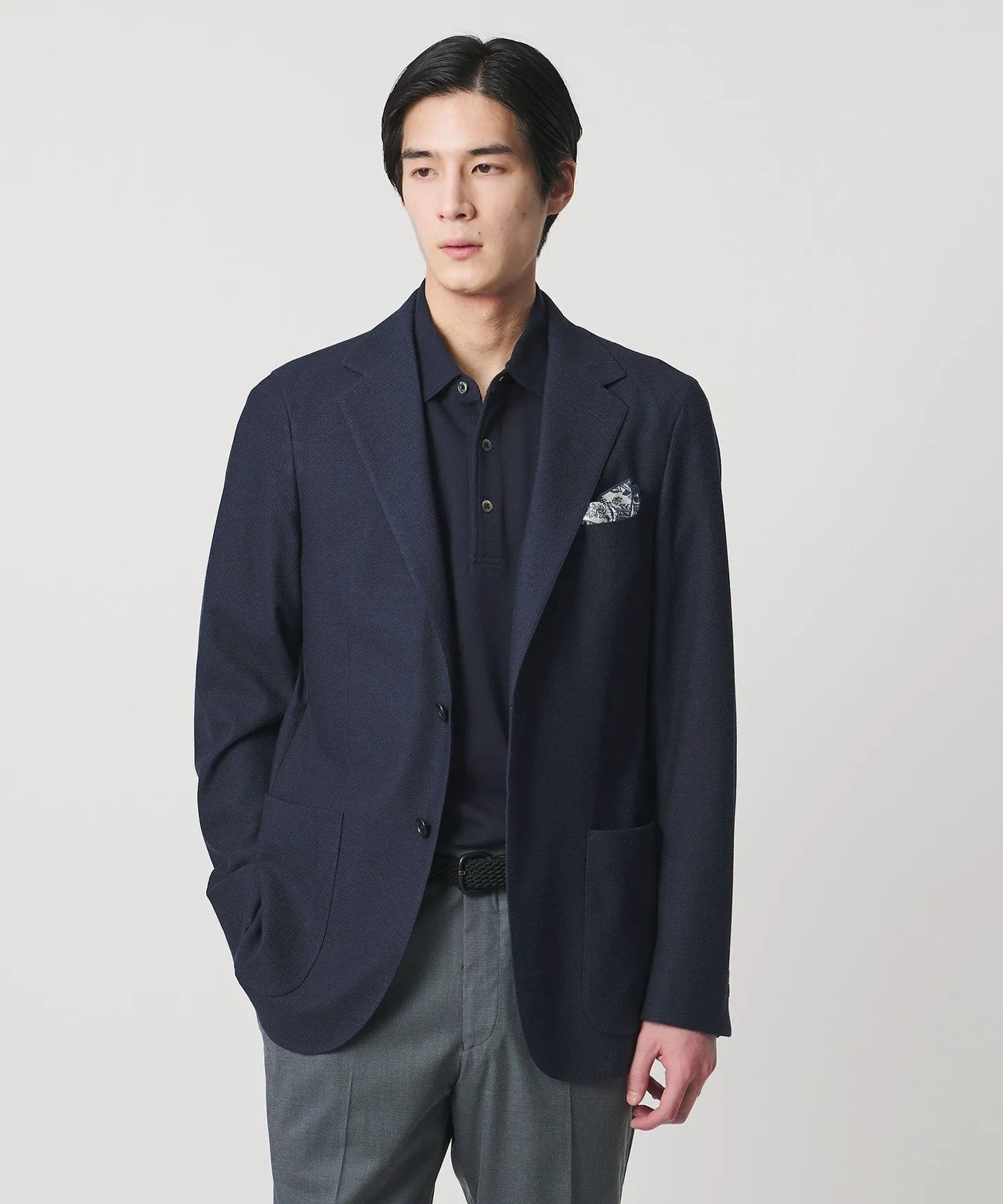 ソフト ハニカムメッシュ シングル 2ボタン テーラードジャケット COMFORT EASY‐MODEL sold by United Arrows