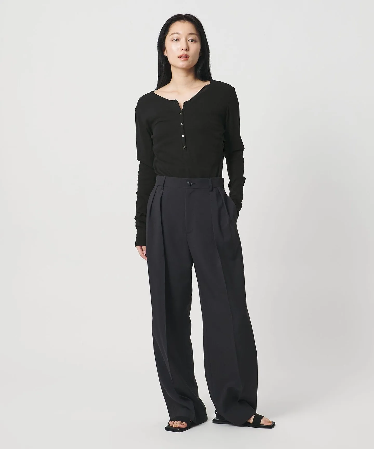 <MARW UNITED ARROWS>ヘンリーネック ロングスリーブ カットソー 接触冷感 sold by United Arrows product image thumbnail 5