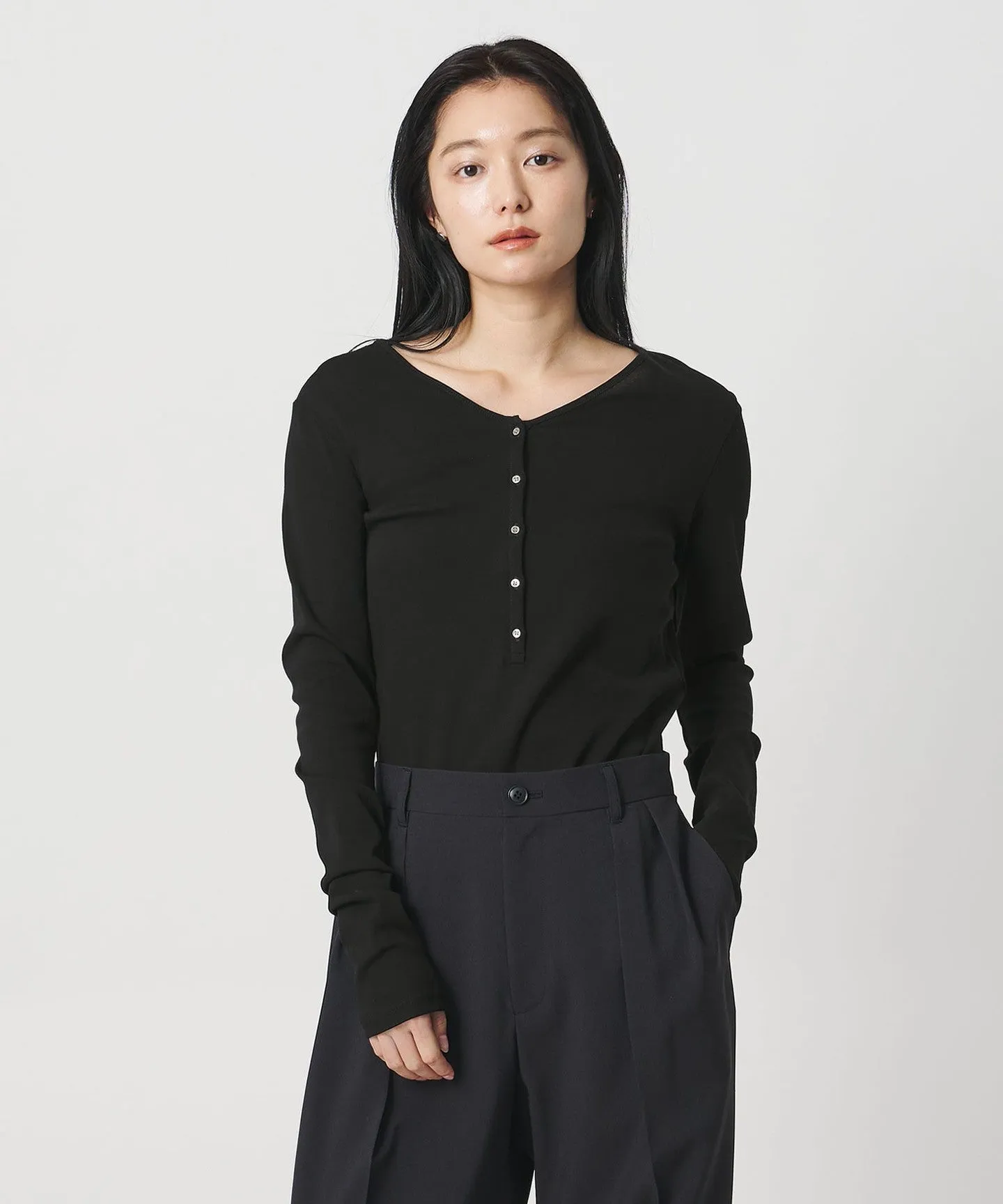 <MARW UNITED ARROWS>ヘンリーネック ロングスリーブ カットソー 接触冷感 sold by United Arrows product image thumbnail 4