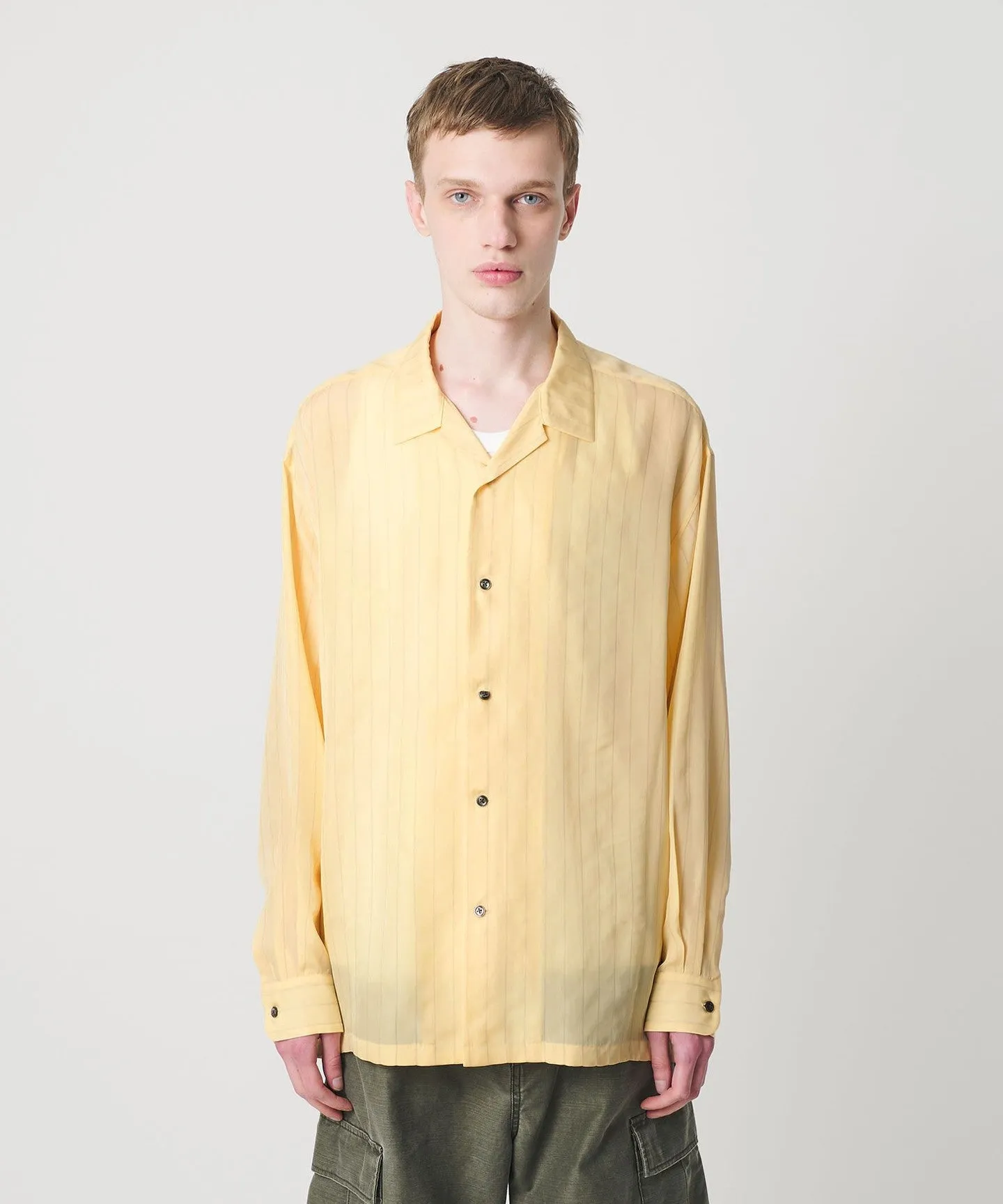 フィブリル キュプラ ストライプ シャツ sold by United Arrows product image thumbnail 4