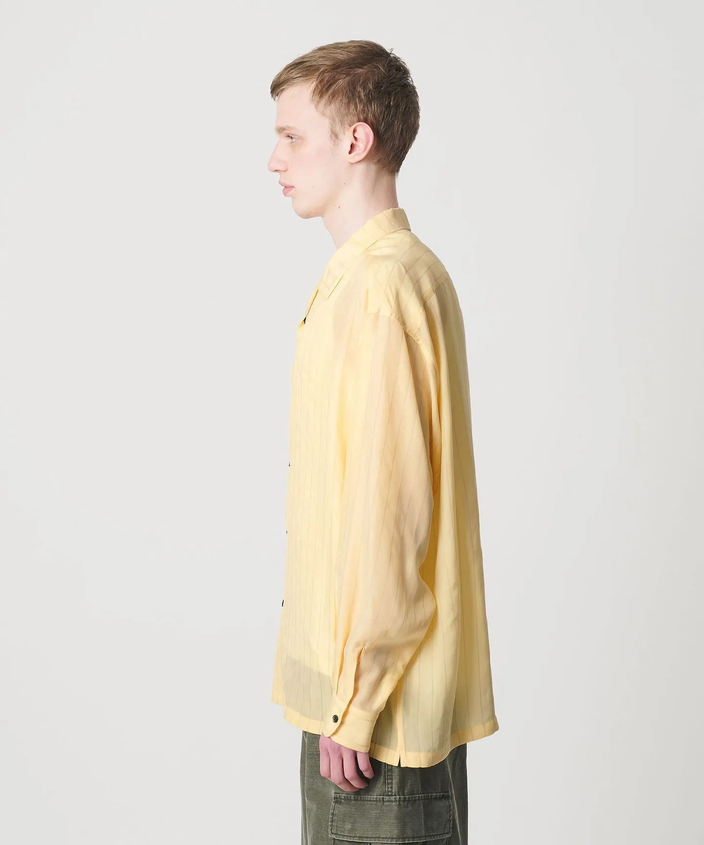 フィブリル キュプラ ストライプ シャツ sold by United Arrows product image thumbnail 5