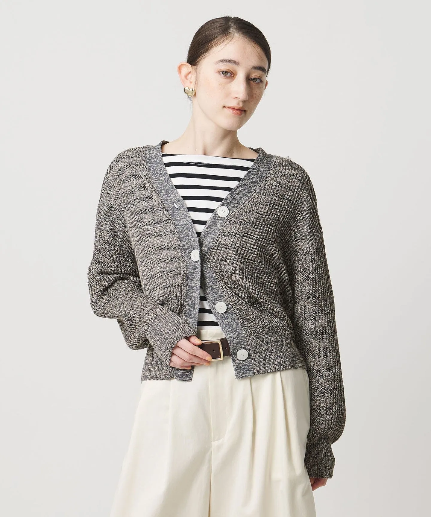 カラーヤーン Vネック カーディガン ‐ウォッシャブル‐ sold by United Arrows product image thumbnail 4