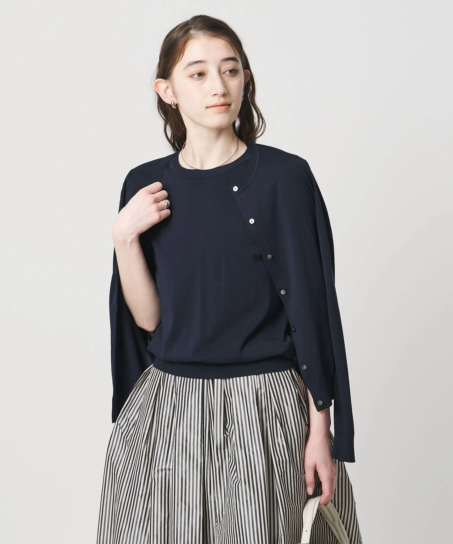 18G ハーフスリーブ クルーネックニット ‐ウォッシャブル‐ sold by United Arrows product image thumbnail 5