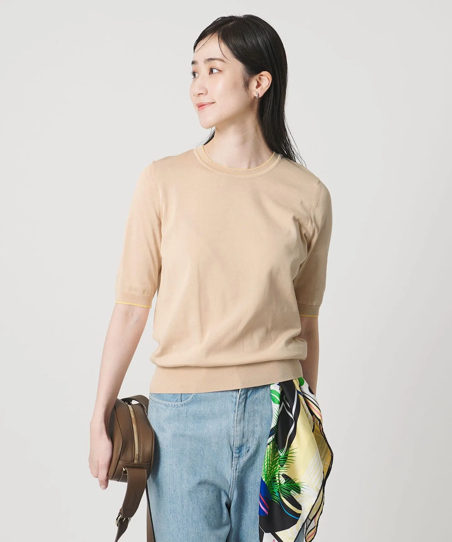 18G ハーフスリーブ クルーネックニット ‐ウォッシャブル‐ sold by United Arrows product image thumbnail 4
