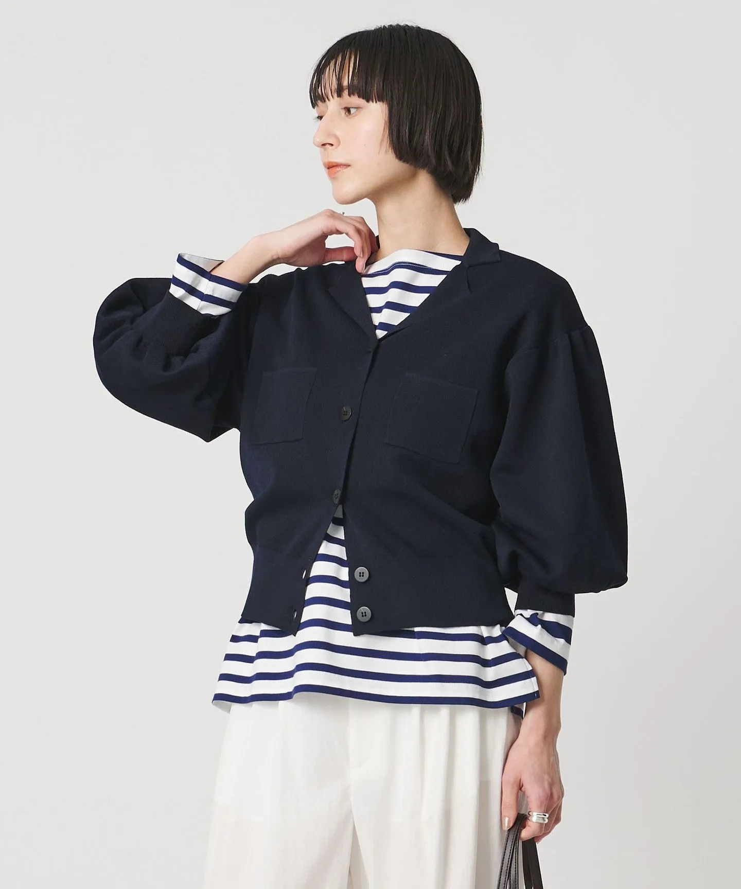 ジャケットライク ニットカーディガン ‐ウォッシャブル‐ sold by United Arrows