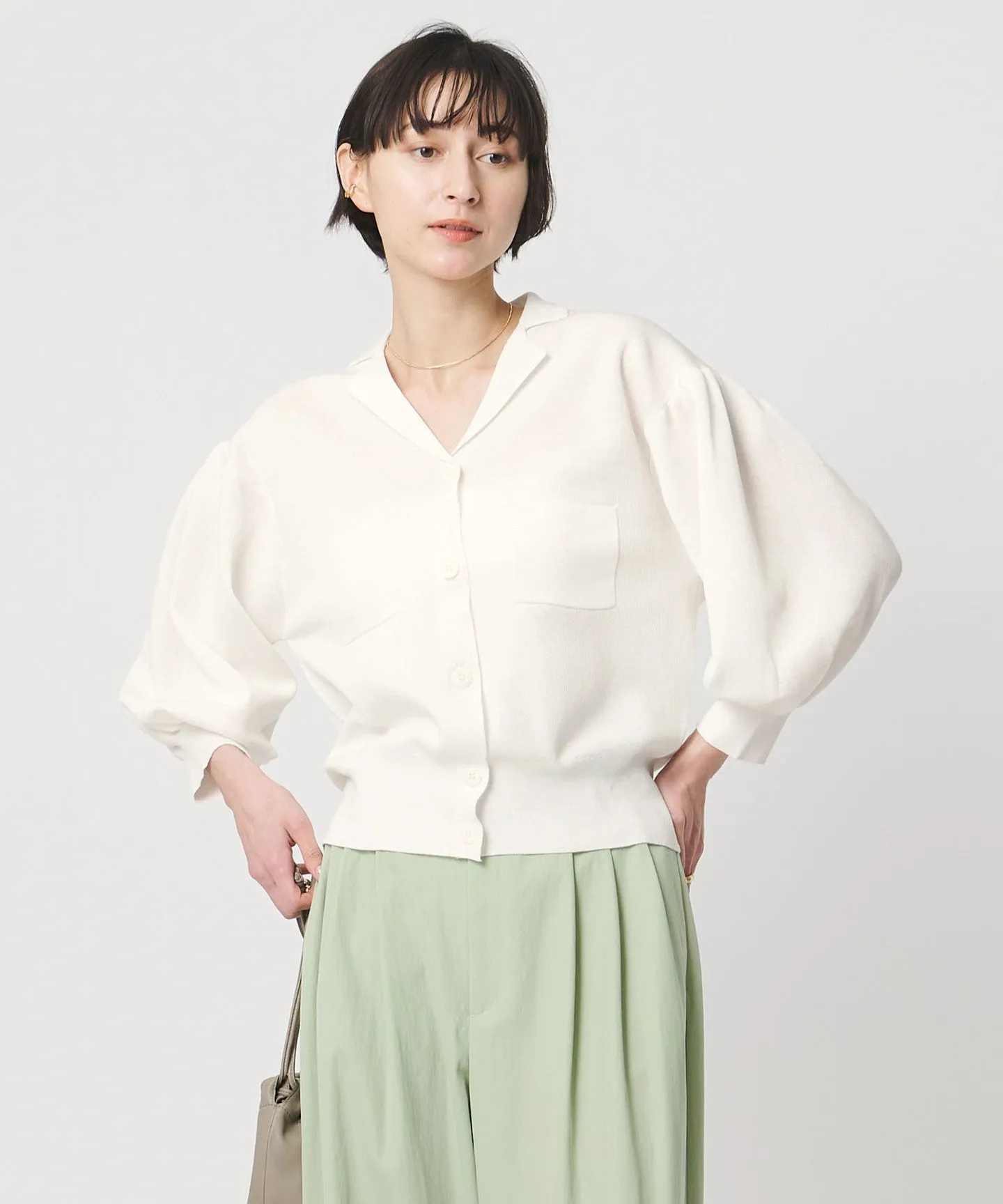 ジャケットライク ニットカーディガン ‐ウォッシャブル‐ sold by United Arrows product image thumbnail 2