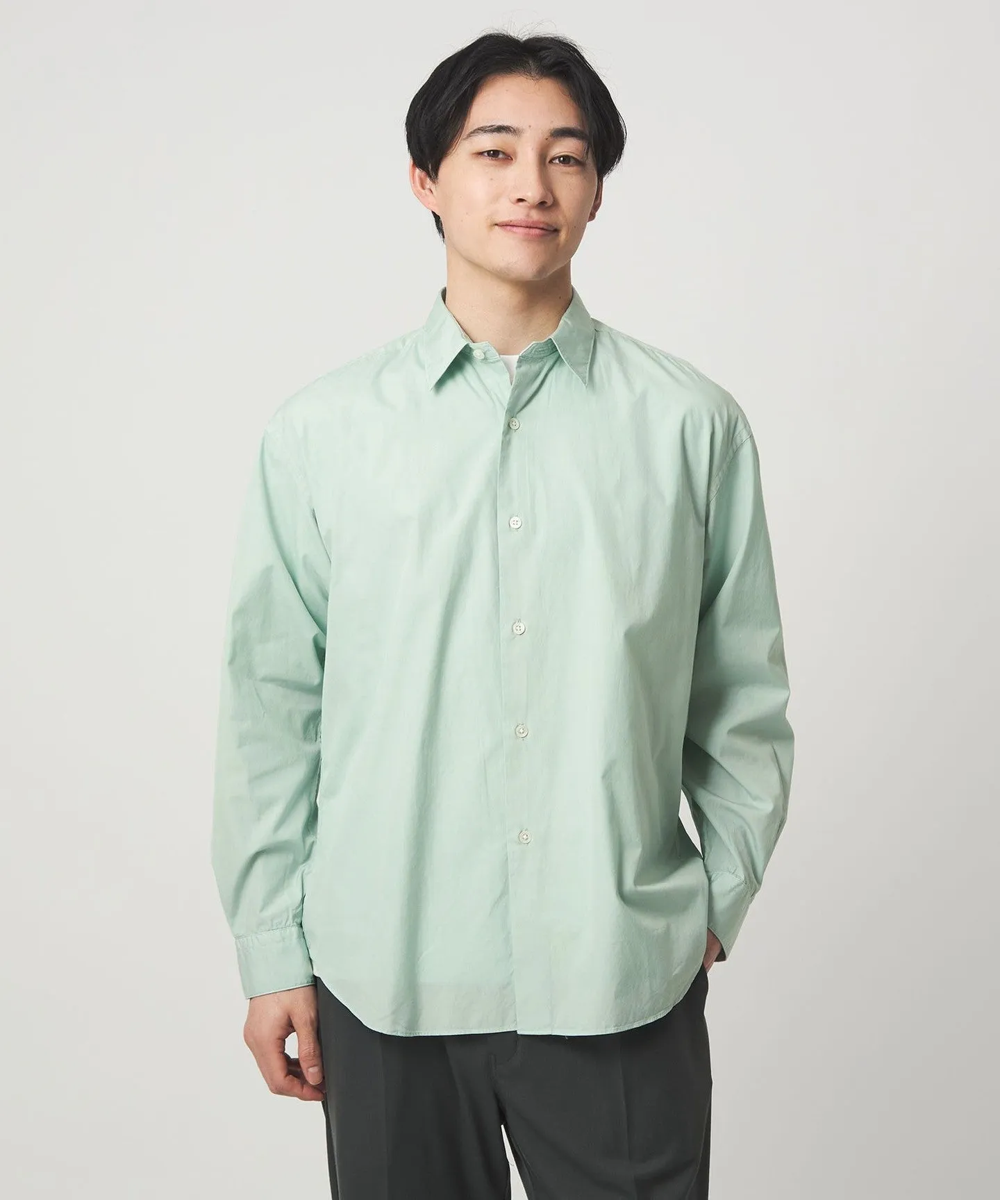 コットン ブロード ガーメントダイ レギュラーカラー 長袖 シャツ sold by United Arrows product image thumbnail 4