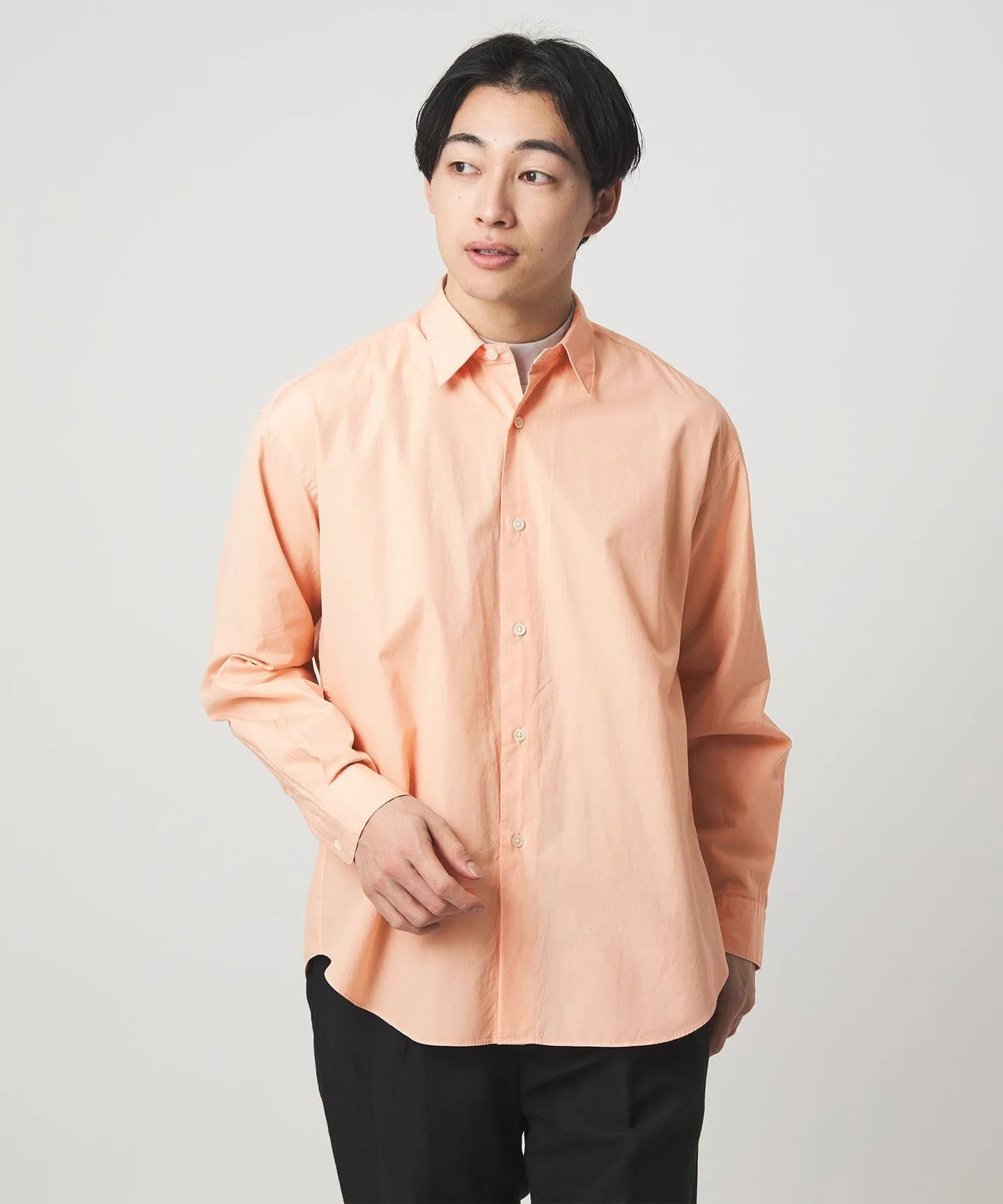 コットン ブロード ガーメントダイ レギュラーカラー 長袖 シャツ sold by United Arrows product image thumbnail 2