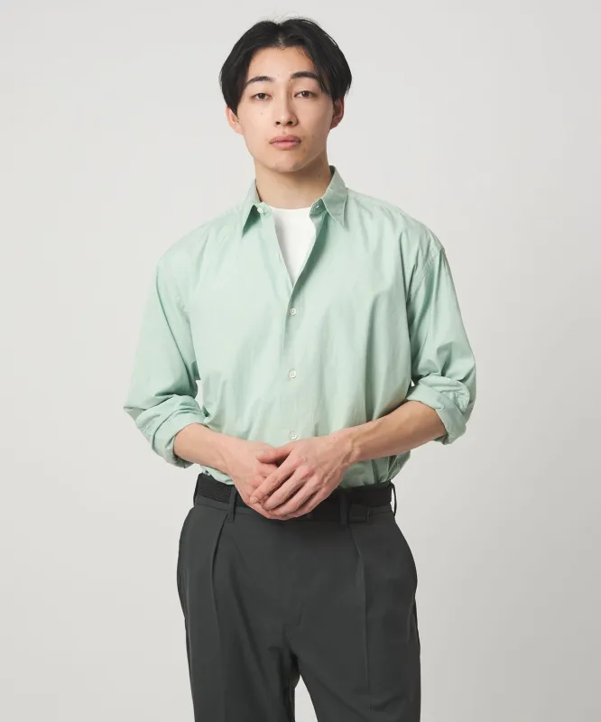 コットン ブロード ガーメントダイ レギュラーカラー 長袖 シャツ made by United Arrows